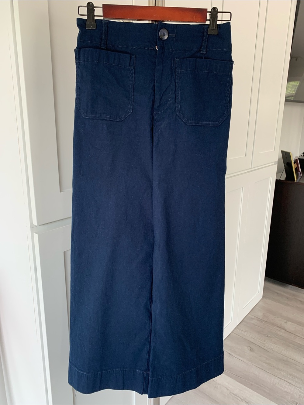Maeve by Anthropologie Women’s Dark Navy Colette Pants, Size 24.
